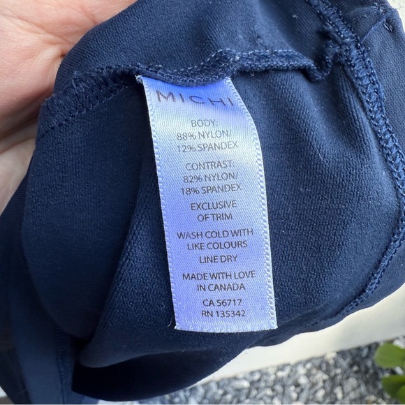 Michi Bolt running top Blue Black long sleeve Medium - Picture 5 of 6